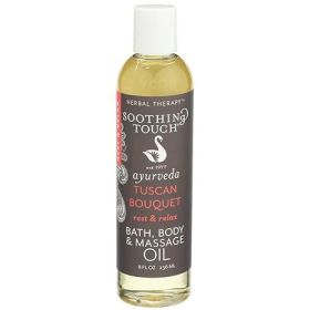Tuscan Bouquet Bath, Body & Massage Oil â€“ Rest & Relax Ayurvedic Blend with Chamomile, White Rose