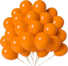 Orange Balloons 100 Pack 12 Inch Orange Latex Balloons for Thanksgiving Halloween Baby Shower Birthday Party Decorations