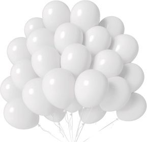 White Balloons 100 Pack 12 Inch White Latex Balloons for Wedding Birthday Baby Shower Engagement Anniversary Party Decorations